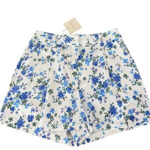 Favorite Daughter The Lemon Tree Floral Stretch Cotton Shorts Hi Rise Size 12